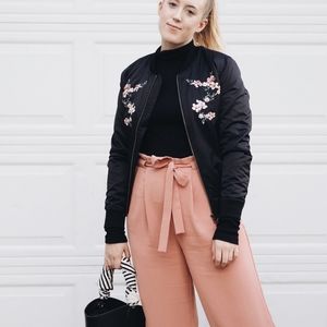 Rose Culottes with paper bag waists tie